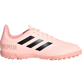 Adidas Predator Tango 18.4 Tf Jr DB2339 jalkapallokengät vaaleanpunainen vaaleanpunainen Adidas Predator Tango 18.4 Tf Jr DB2339 jalkapallokengät vaaleanpunainen vaaleanpunainen