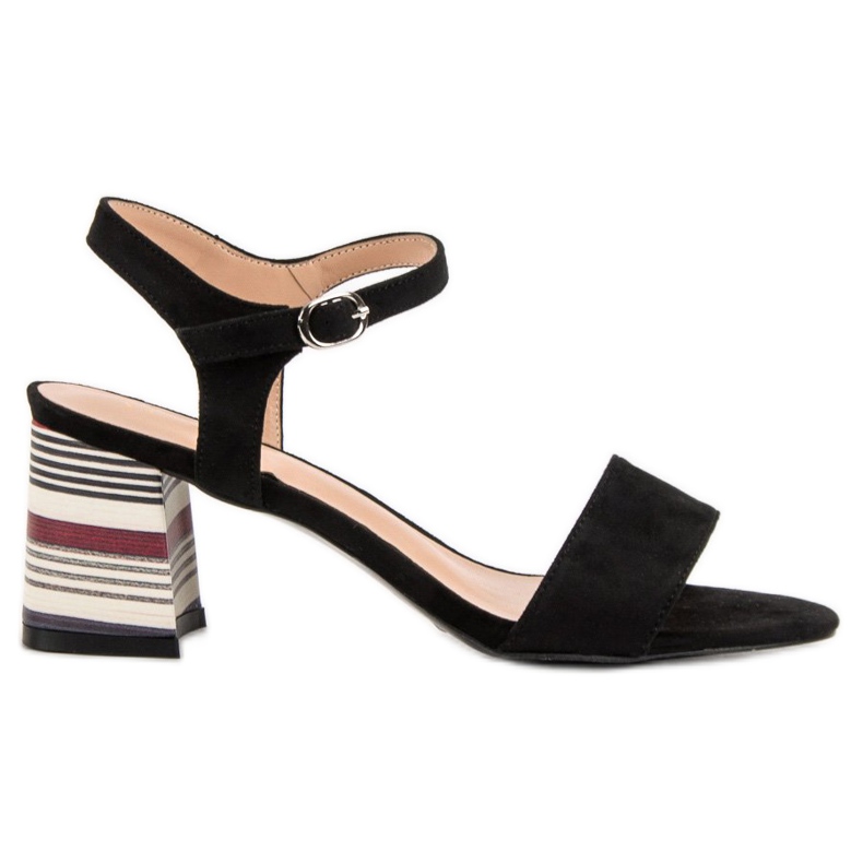 Muodikkaat mustat VINCEZA -sandaalit