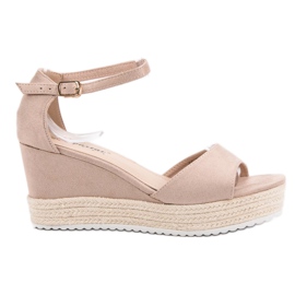 Seastar Beige Wedge Sandaalit