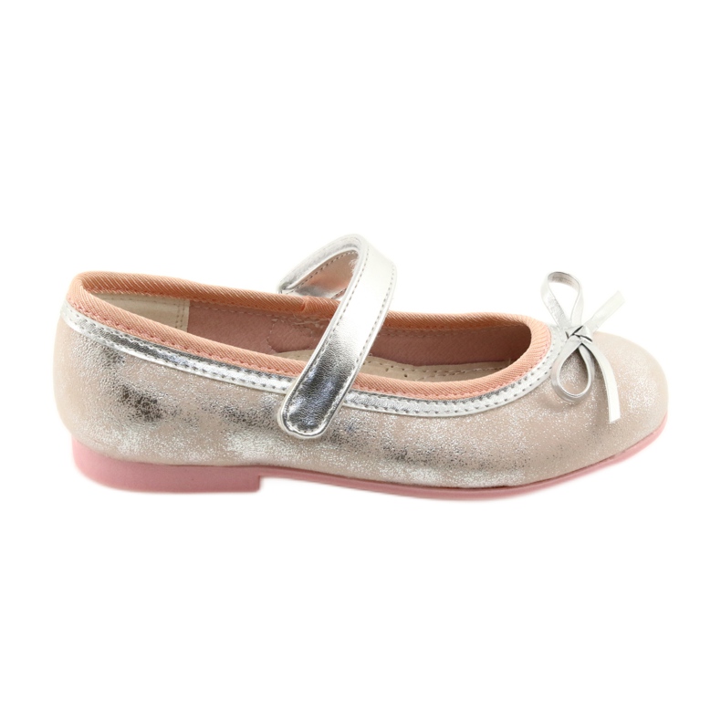 Ballerinat pumppaavat American Club GC18 -jousella harmaa vaaleanpunainen