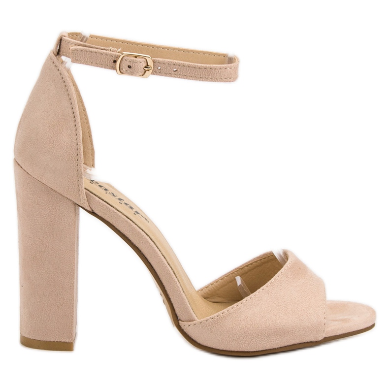 Seastar Mokkanahkaiset sandaalit baarissa vaaleanpunainen