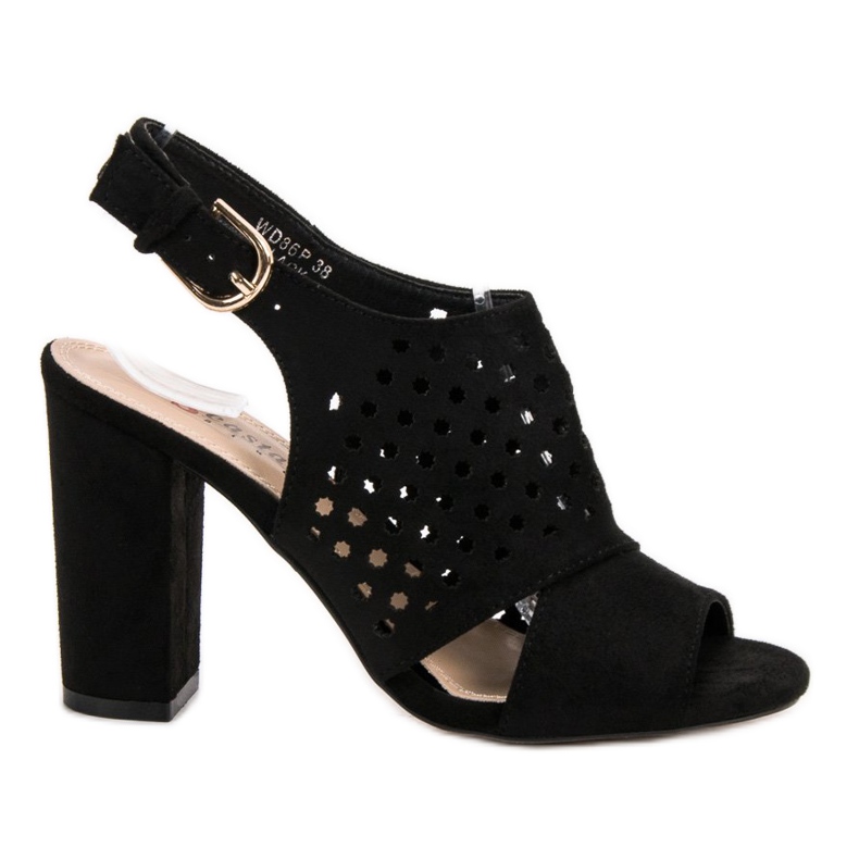 Seastar Rakennetut avoimet sandaalit musta