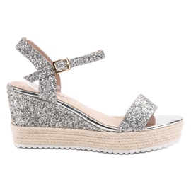 Seastar Mukavat kiilamaiset sandaalit harmaa