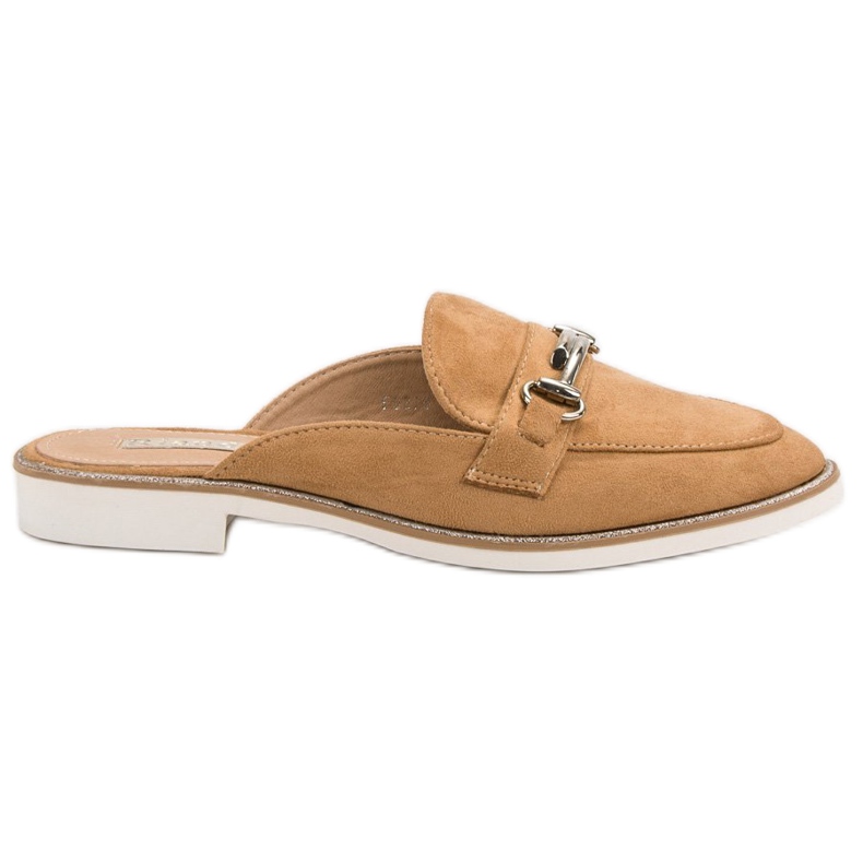 Tyylikkäät naisten tossut ruskea