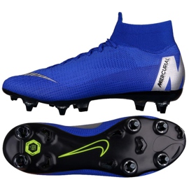 Nike Mercurial Superfly 6 Elite SG-Pro M AH7366-400 jalkapallokengät sininen sininen