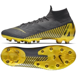 Nike Mercurial Superfly 6 Elite Ag Pro M AH7377-070 jalkapallokengät musta harmaa