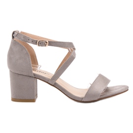 Seastar Mokkanahkaiset sandaalit baarissa harmaa