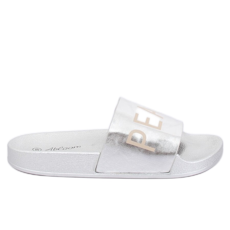 Hopeiset metalliset tossut WL169 Hopea harmaa