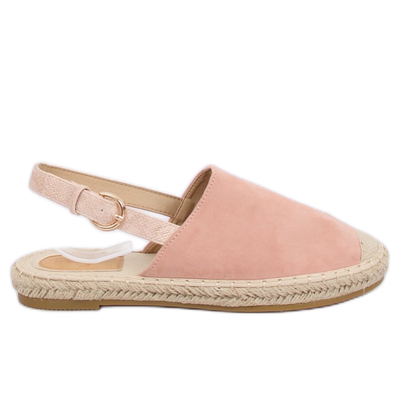 Espadrillot avoimella kantapäällä vaaleanpunainen HH-119 Vaaleanpunainen