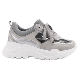 Läpinäkyvät lenkkarit harmaa