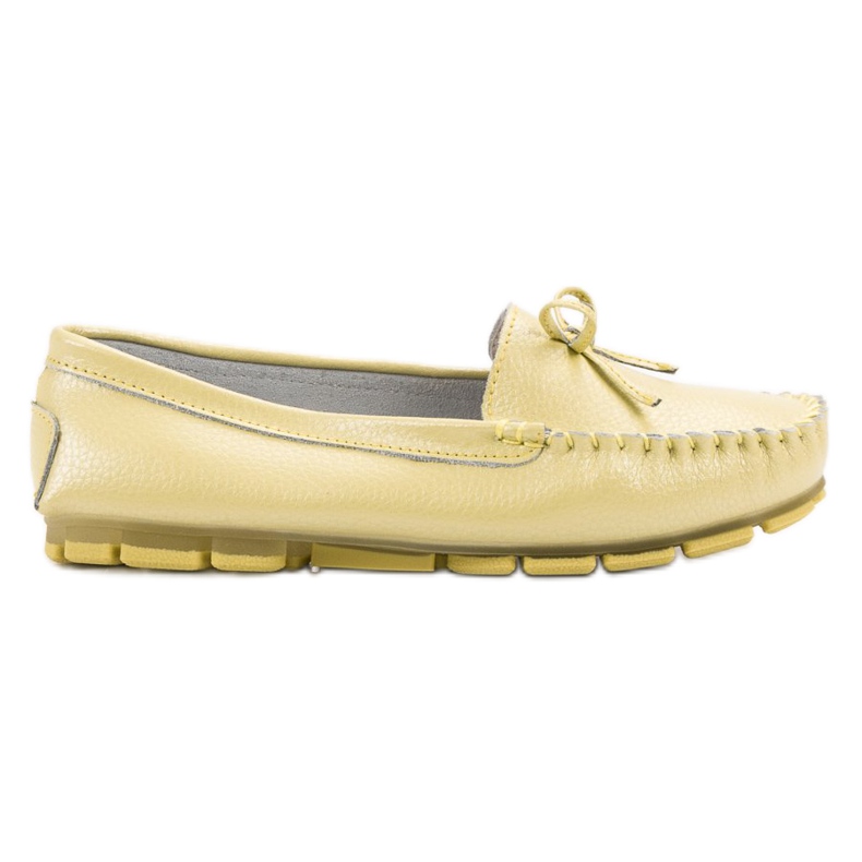 Filippo Nahka Loaferit Jousella keltainen