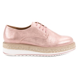 Clowse Vaaleanpunaiset espadrillit vaaleanpunainen