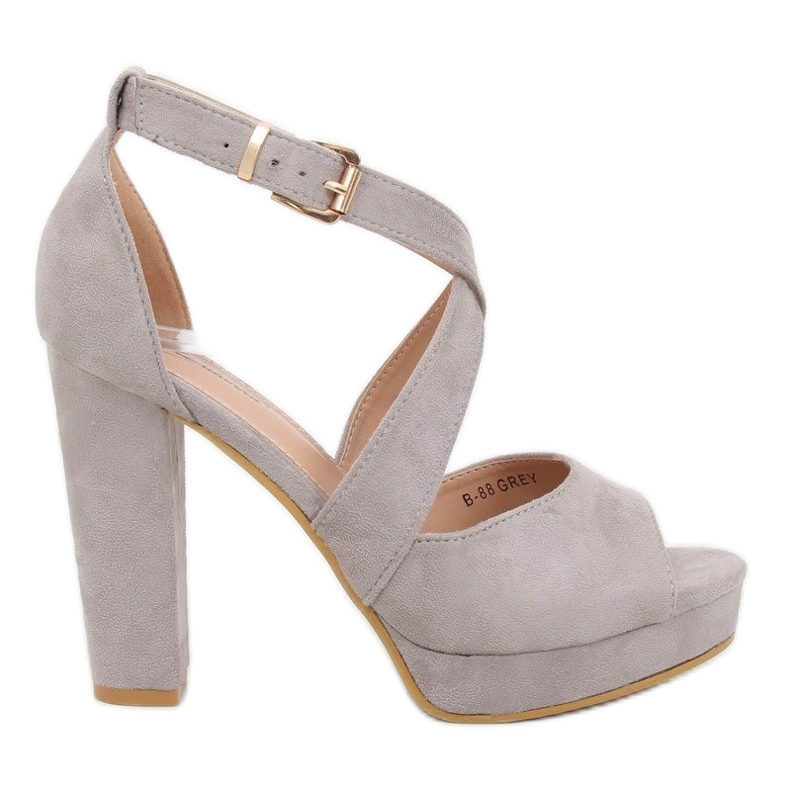 Sandaalit harmaalla alustalla B-88 Grey
