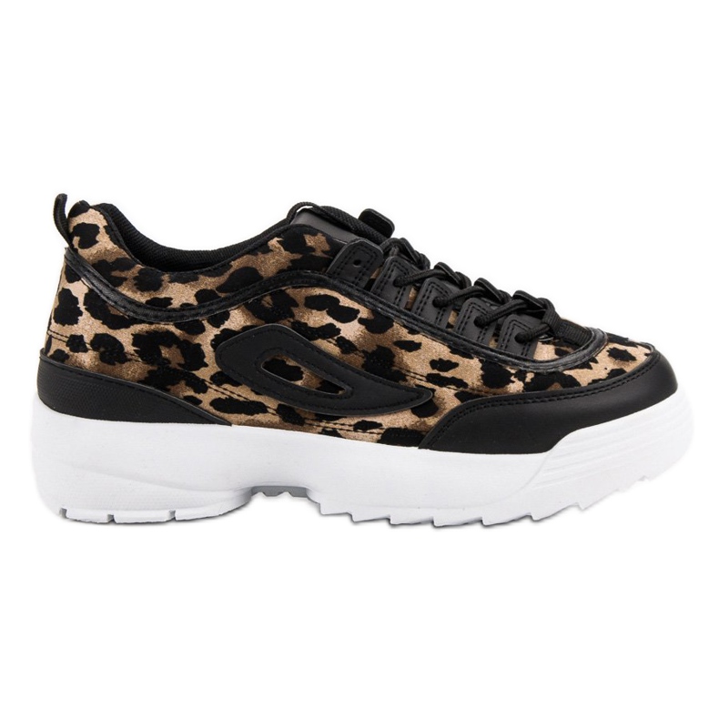 Animal Print mustat lenkkarit ruskea