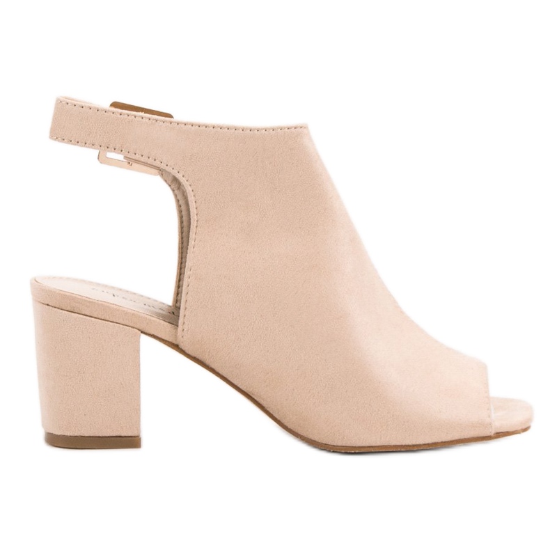 Super Mode Rakennetut sandaalit baarissa ruskea