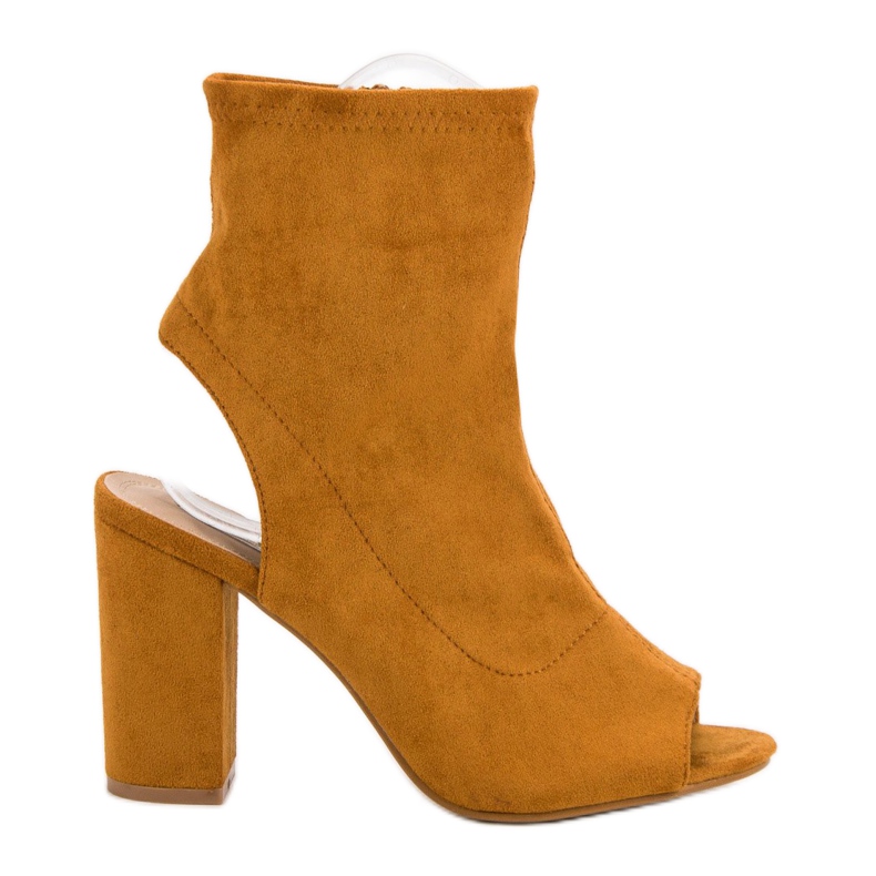 Nio Nio Sinappi Open Toe Boots keltainen Nio Nio Sinappi Open Toe Boots keltainen