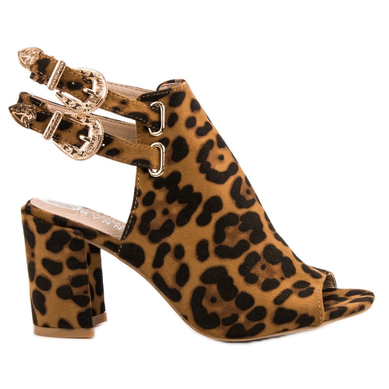 Erynn Tyylikkäät rakennetut sandaalit ruskea