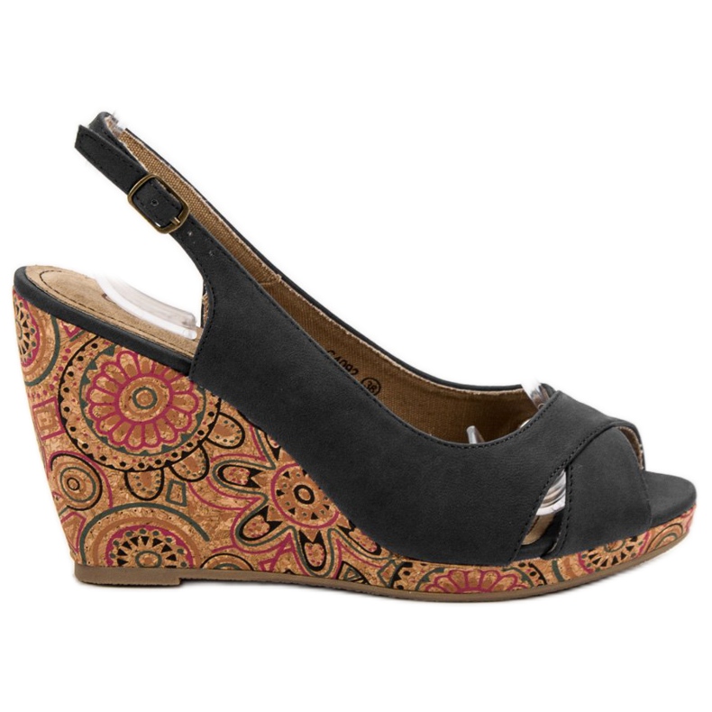 Corina Muodikkaat Ethno -sandaalit musta