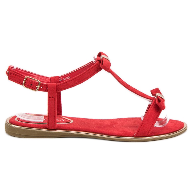 Sandaalit, joissa rusetti VINCEZA punainen