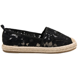 Lucky Shoes Musta Lace Espadrilles