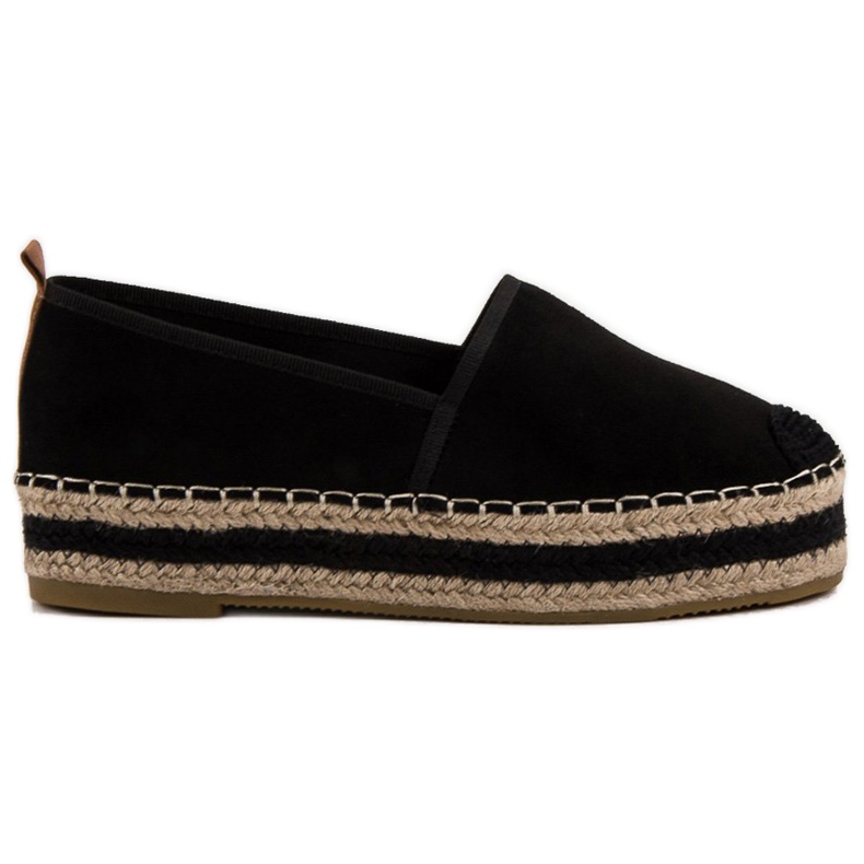 Coura Suede Espadrilles alustalla musta