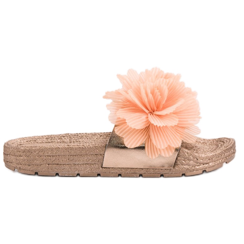 Seastar Oranssi tossut kukkia keltainen