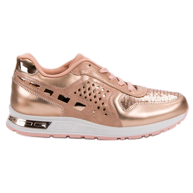 Urheilujalkineet paljeteilla vaaleanpunainen