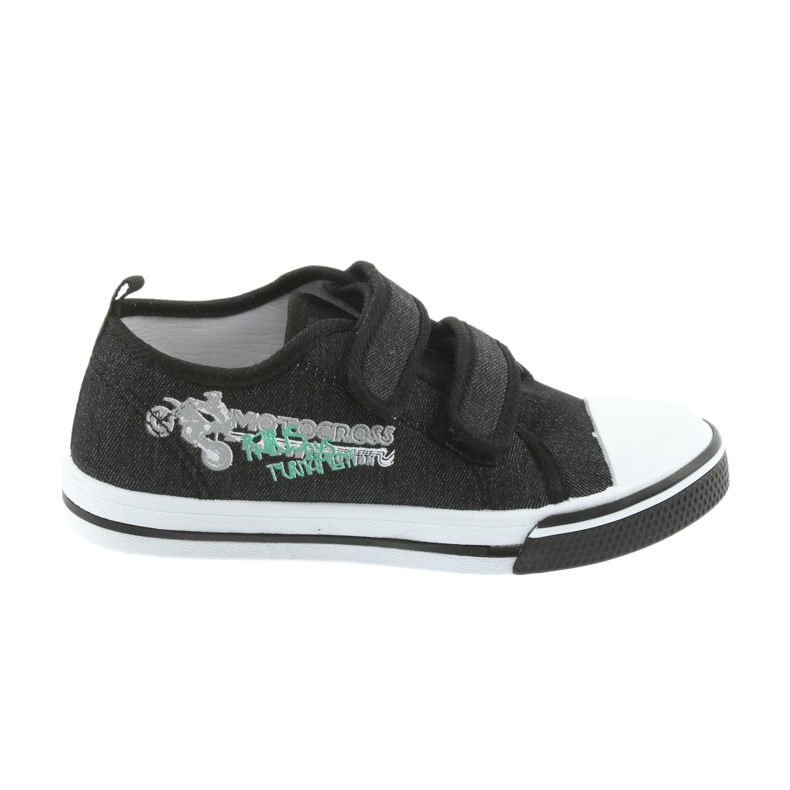 Mustat Motocross Atletico 1809 Velcro -lenkkarit