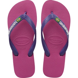 Havaianas Brasil Logo Vadelma Rose monivärinen