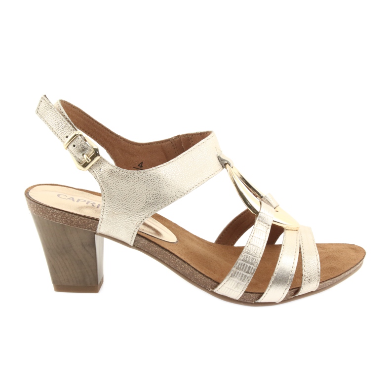 Caprice naisten sandaalit koristuksella 28308 kultainen soikea