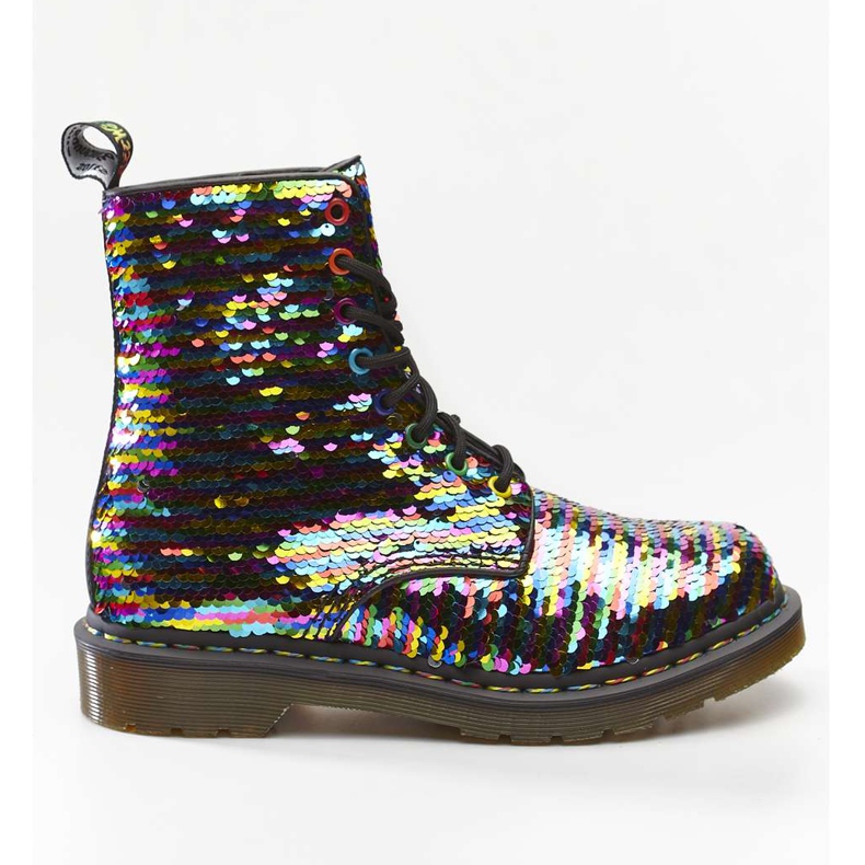 Dr. Martens 1460 Pascal Sequin Rainbow Multi Silver musta