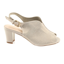 Sandaalit Sergio Leone 800 -pylväässä beige kultainen