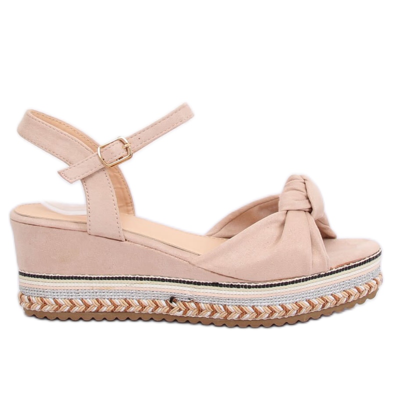 Beige sandaalit kiilakanta B126 Beige