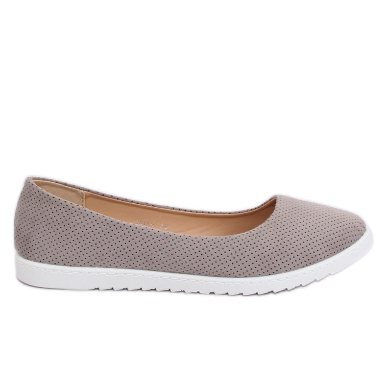 Harmaat naisten ballerinat 7845-P Grey