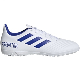 Adidas Predator 19.4 Tf M D97971 jalkapallokengät valkoinen valkoinen