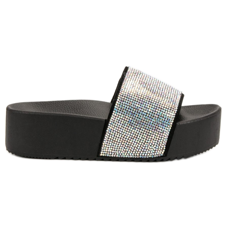 Marquiz Muodikkaat tossut alustalla musta harmaa