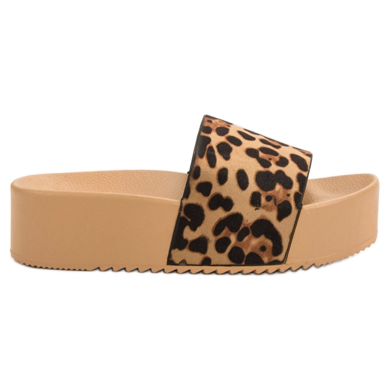 Anesia Paris Mokkanahkatossut alustalla ruskea