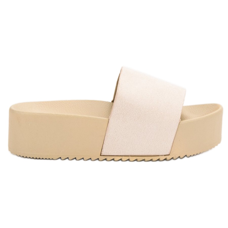 Anesia Paris Mokkanahkatossut alustalla ruskea