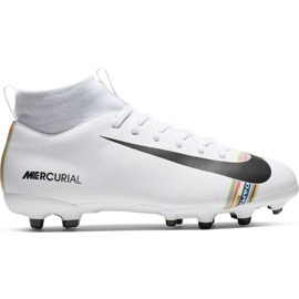Nike Mercurial Superfly 6 Academy Mg Jr AJ3111-109 jalkapallokengät monivärinen valkoinen