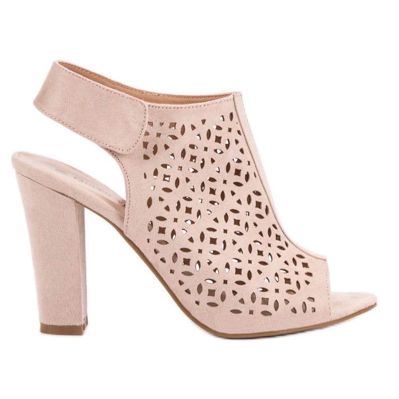 Queen Vivi Avoimet sandaalit, joissa päälliset vaaleanpunainen