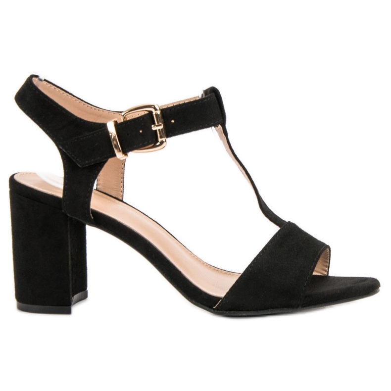 Anesia Paris Mustat sandaalit baarissa