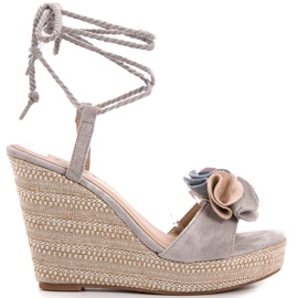 Seastar Sidotut sandaalit Wedgellä harmaa