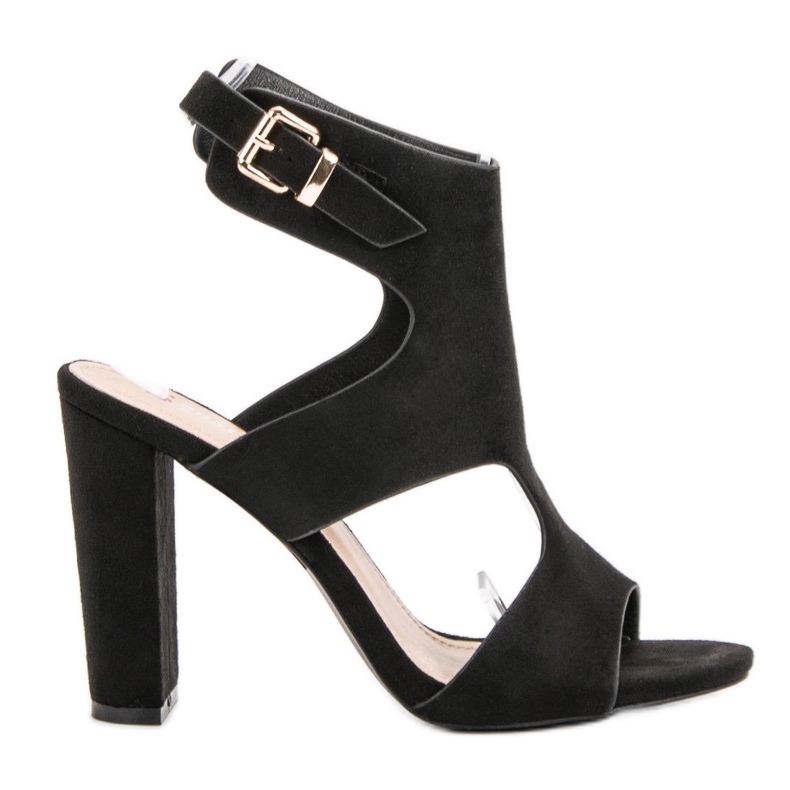 Seastar Tyylikkäät mokkanahkaiset sandaalit musta