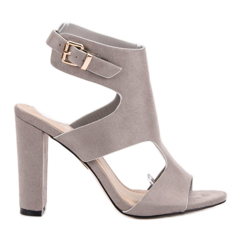 Seastar Tyylikkäät mokkanahkaiset sandaalit harmaa