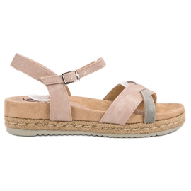 Kylie Espadrilles sandaalit vaaleanpunainen