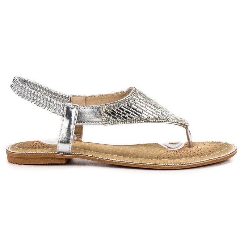 Encor Hopeiset japanilaiset sandaalit harmaa