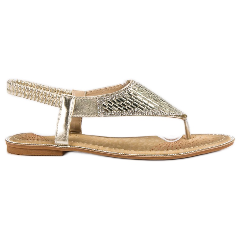 Encor Kultaiset japanilaiset sandaalit kultainen