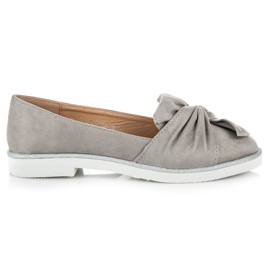 Vices Mokkanahkakengät glitterikoristeilla harmaa