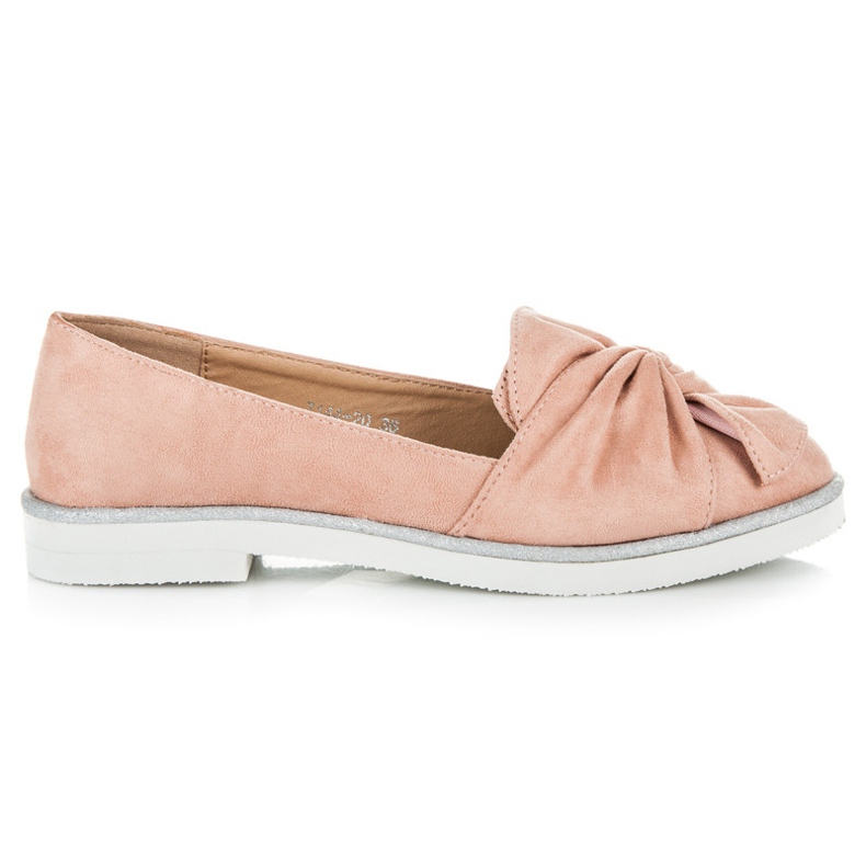 Vices Mokkanahkakengät glitterikoristeilla vaaleanpunainen