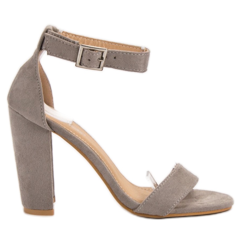 SHELOVET Klassiset sandaalit baarissa harmaa